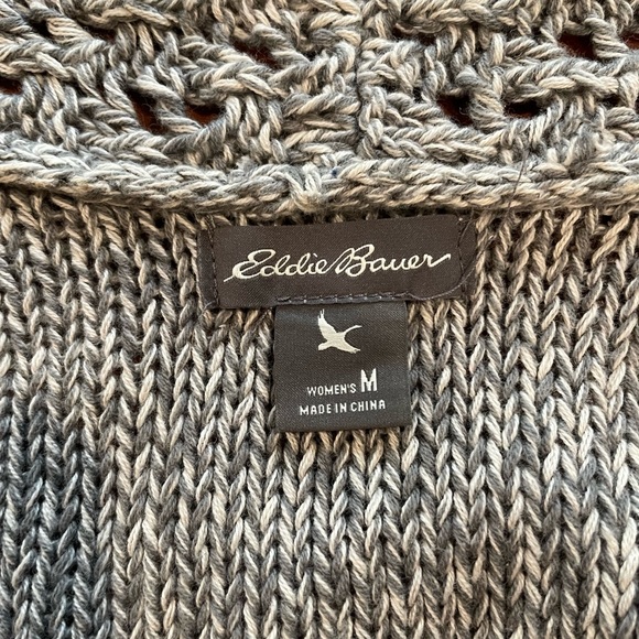 EDDIE BAUER Women’s size MD 100% cotton wrap cardigan — Never worn, no tags - Picture 3 of 6